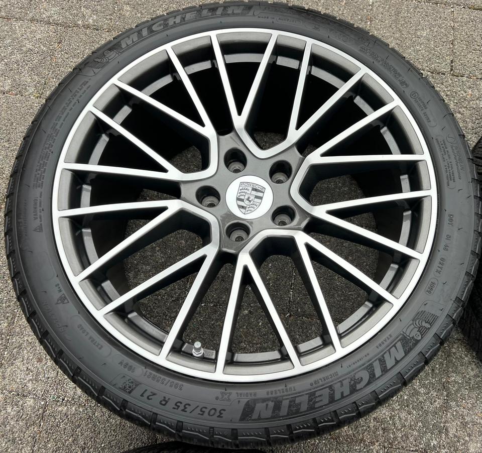 4 ORIGINAL 21" ALU WINTERRÄDER PORSCHE CAYENNE 9YA MICHELIN #22QH – Bild 3