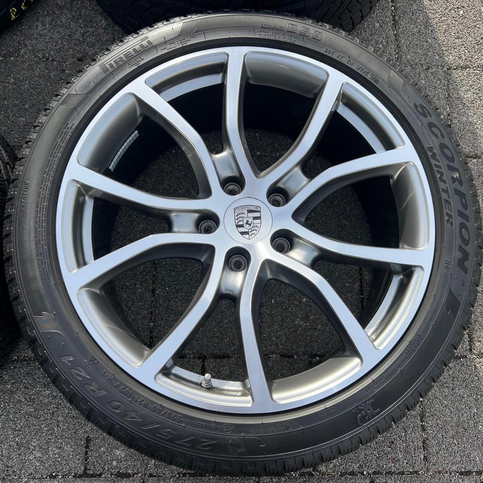4 ORIGINAL 21" ALU WINTERRÄDER PORSCHE CAYENNE 9YA PIRELLI #23OH – Bild 4