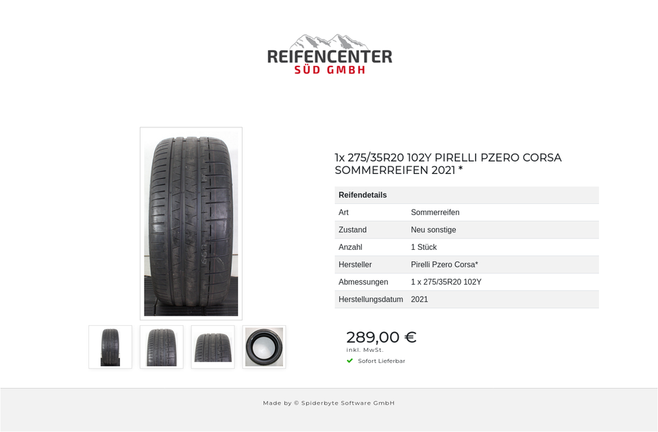 1x 275/35R20 102Y PIRELLI PZERO CORSA SOMMERREIFEN 2021 * #1VOM – Bild 5