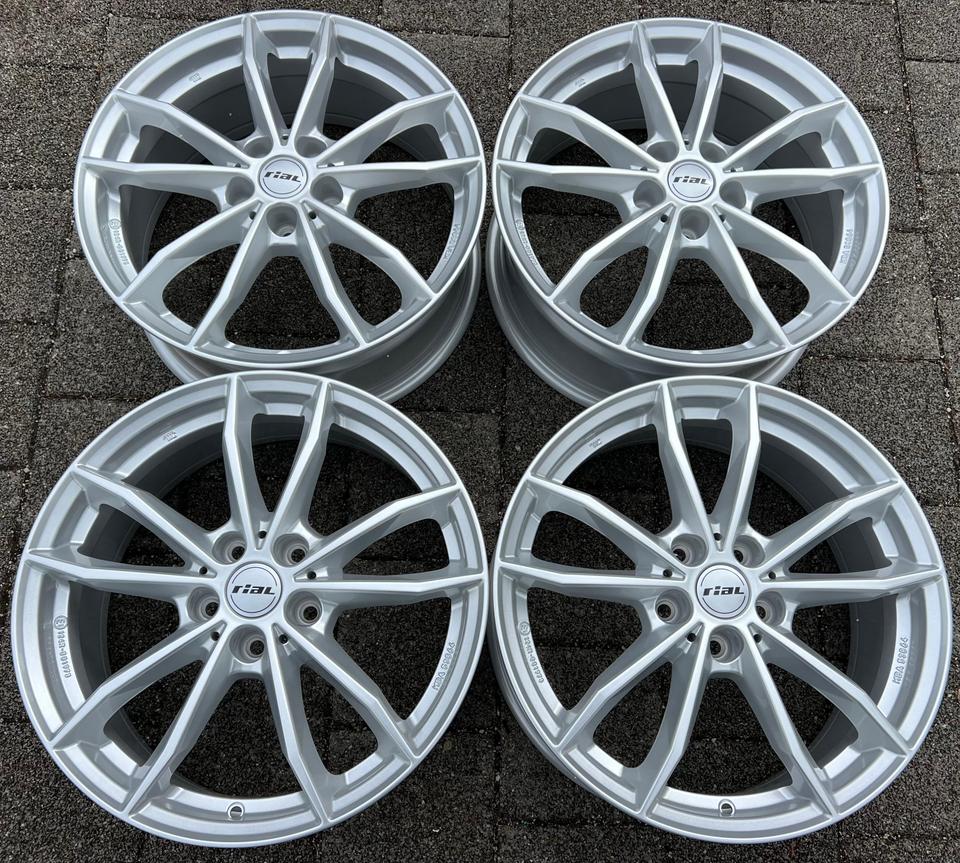 4 RIAL 18" ALUFELGEN VW GOLF 5 6 7 8 SEAT LEON ALTEA SKODA #1VWX
