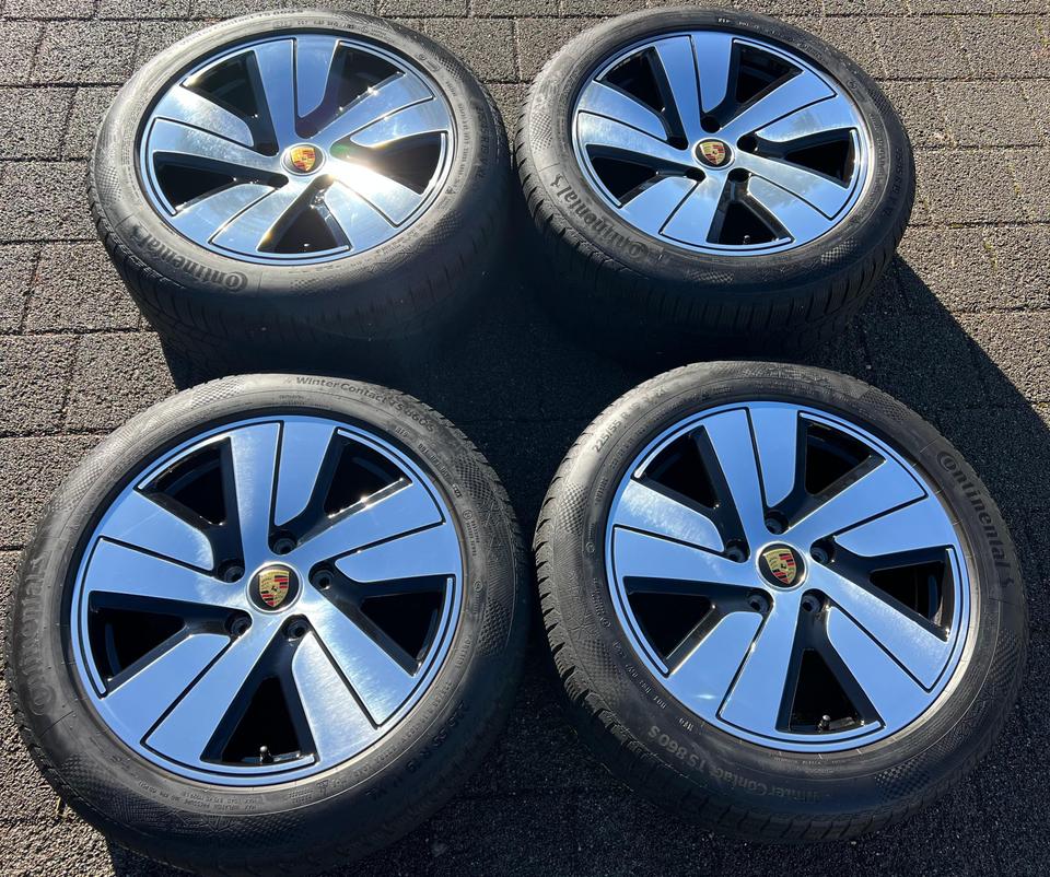 4 ORIGINAL 19" ALU WINTERRÄDER PORSCHE TAYCAN AERO CONTINEN #23GG – Bild 2