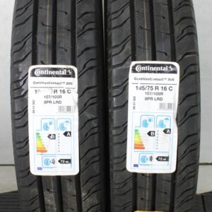 2x 195/75R16C 107/105H CONTINENTAL SOMMERREIFEN NEU 2020 #24CU