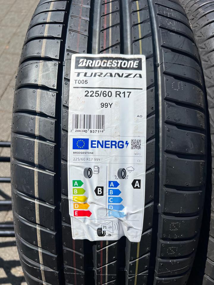 2x 225/60R17 99Y BRIDGESTONE TURANZA T005 SOMMERREIFEN NEU #1WEG – Bild 5