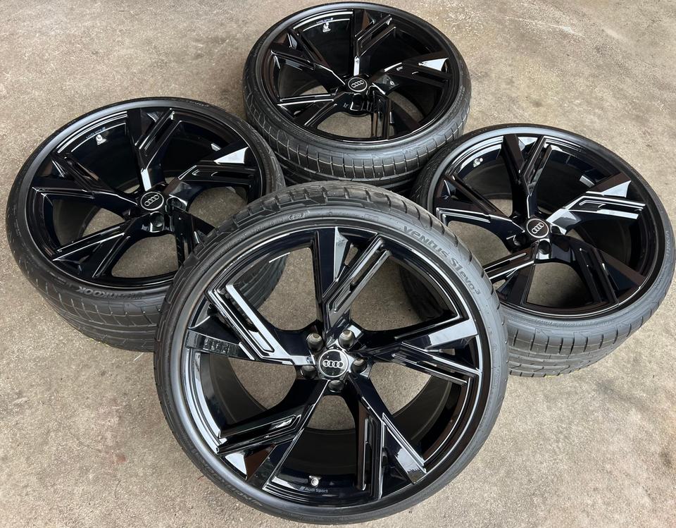 4 ORIGINAL 22" ALU SOMMERRÄDER AUDI RS6 4K RS7 4K0601025BL #24IN