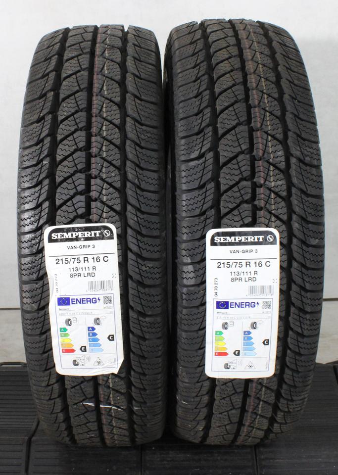 2x 215/75R16C 113/111R SEMPERIT VAN-GRIP 3 WINTERREIFEN #278U