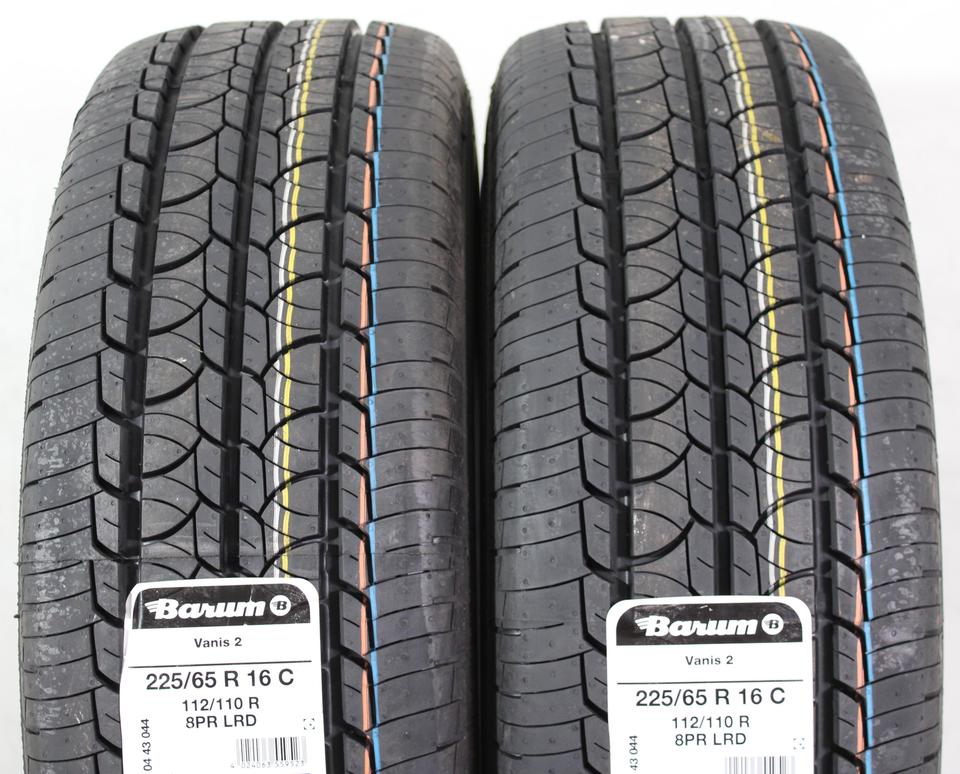 2x 225/65R16C 112/110R BARUM VANIS 2 SOMMERREIFEN 2022 NEU #1VCW – Bild 2