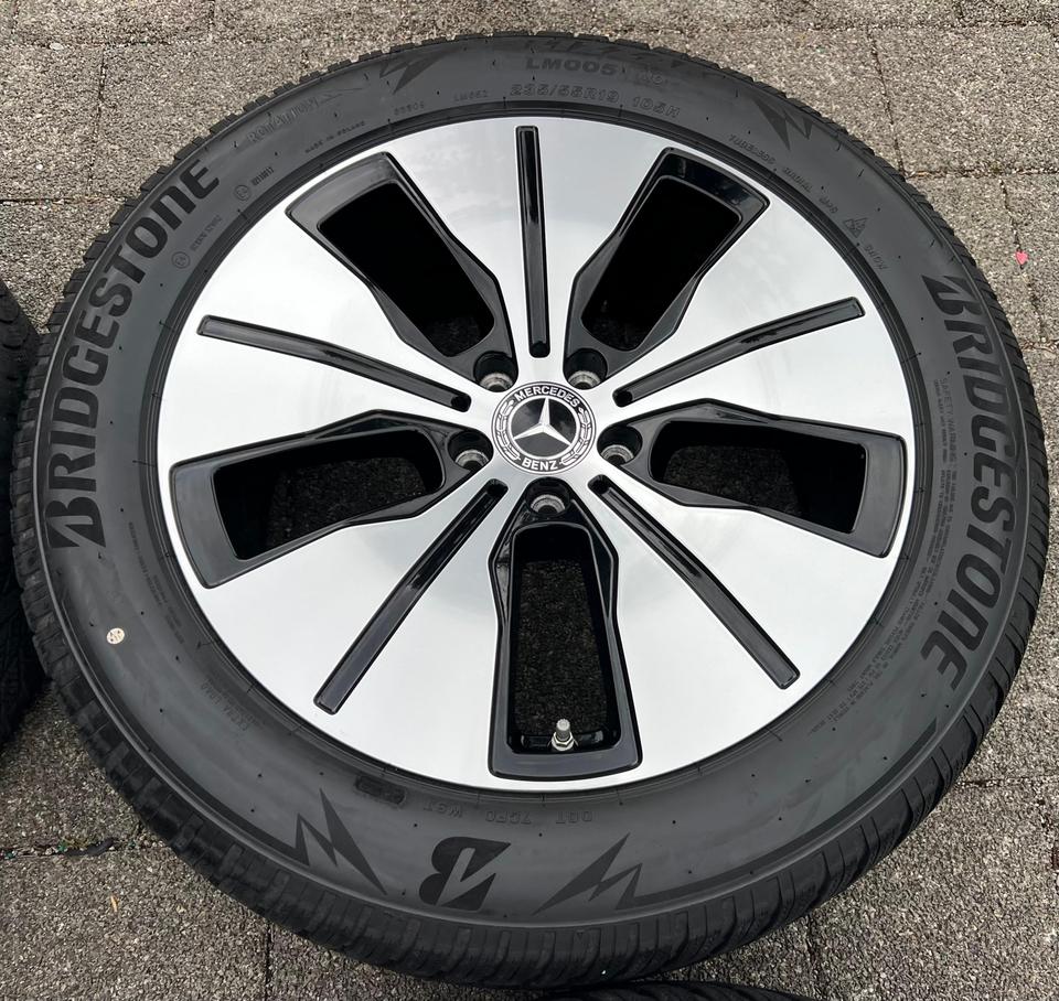 4 ORIGINAL 19" ALUFELGEN MERCEDES BENZ EQC 293 7,5x19 ET34 #216D – Bild 6