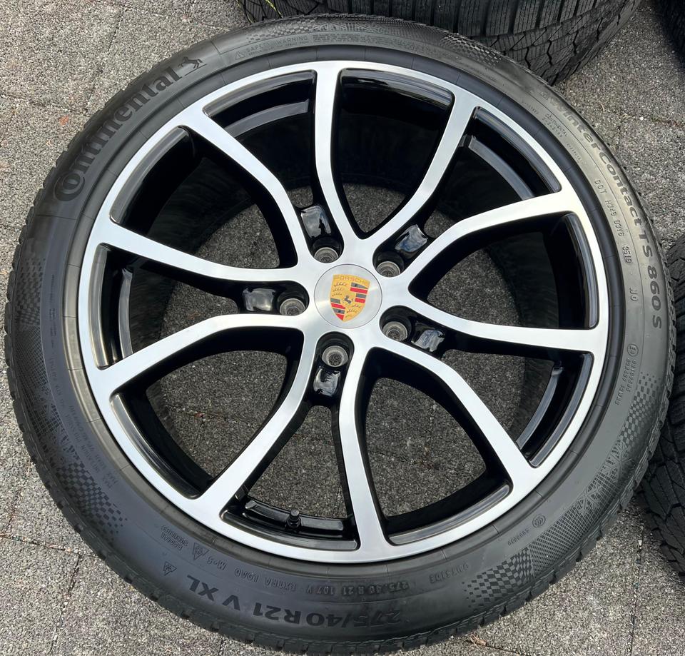 4 ORIGINAL 21" ALU WINTERRÄDER PORSCHE CAYENNE COUPE E3 9Y #22IB – Bild 3