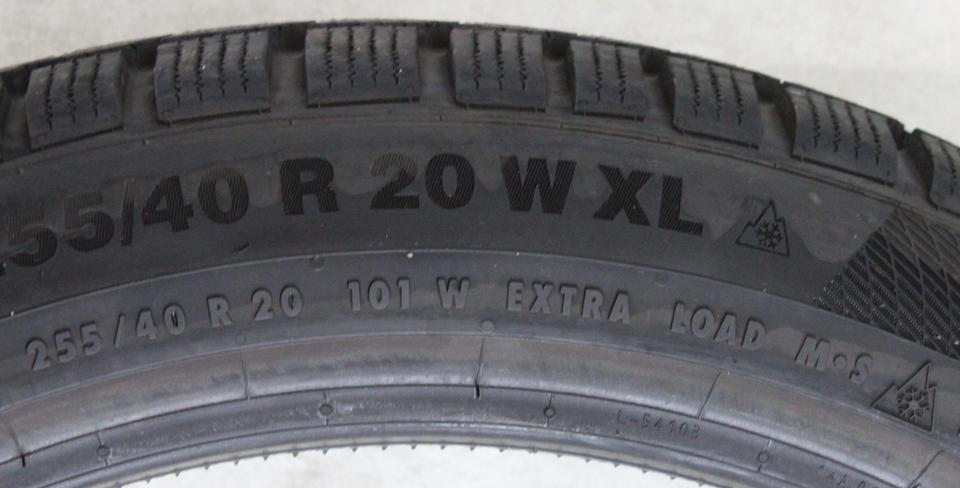 1x 255/40R20 101W CONTINENTAL WINTER CONTACT TS850P 2020 #24AK – Bild 4
