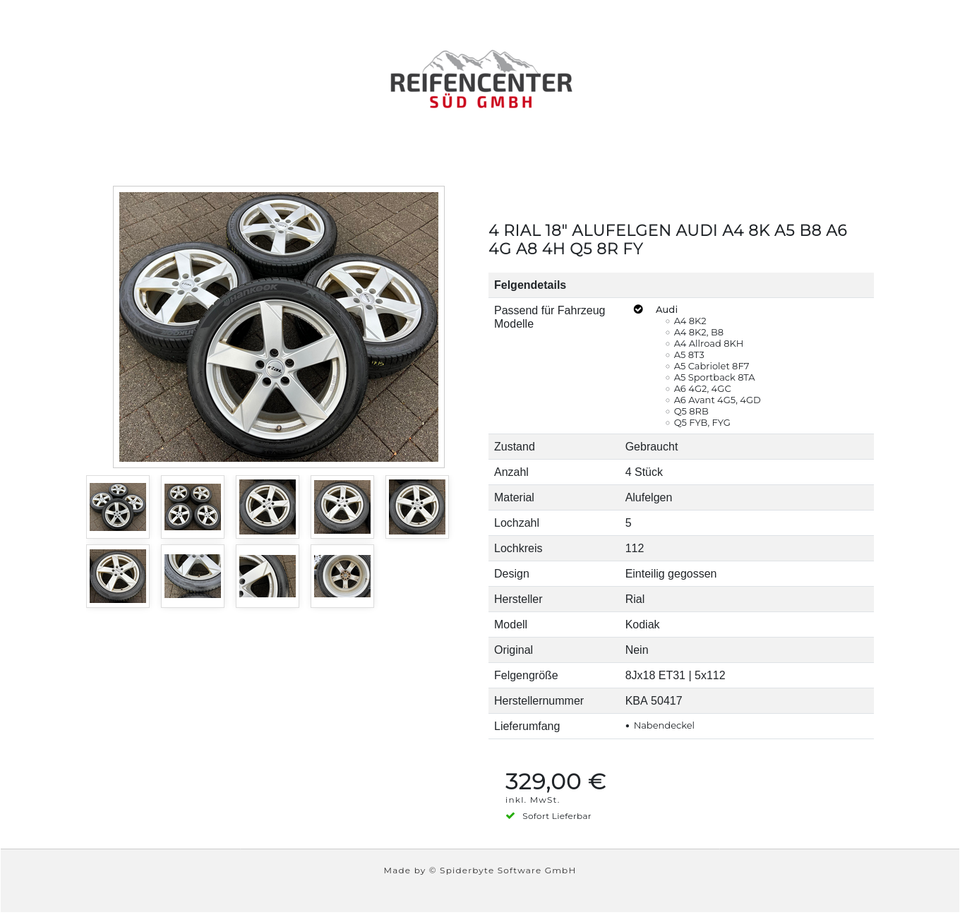 4 RIAL 18" ALUFELGEN AUDI A4 8K A5 B8 A6 4G A8 4H Q5 8R FY #1VOF – Bild 10