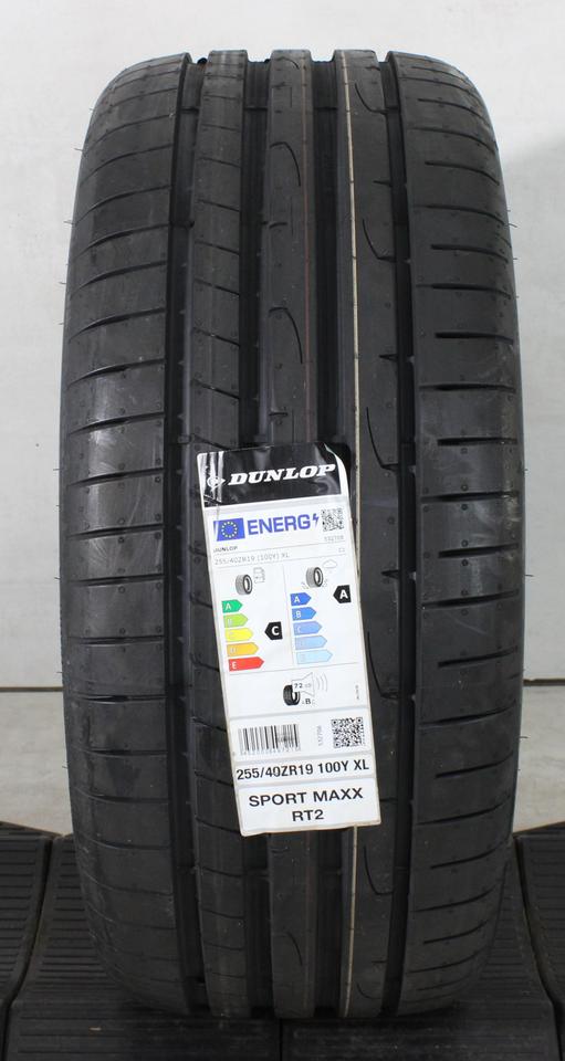 1x 255/40R19 100Y DUNLOP SPORT MAXX RT2 SOMMERREIFEN XL #279P