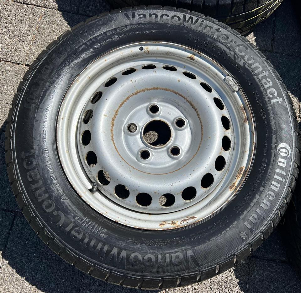 4 STAHLFELGEN 16" VW BUS T5 T6 6,5x16 ET51 5x120 7H0601027C #1WHV – Bild 6