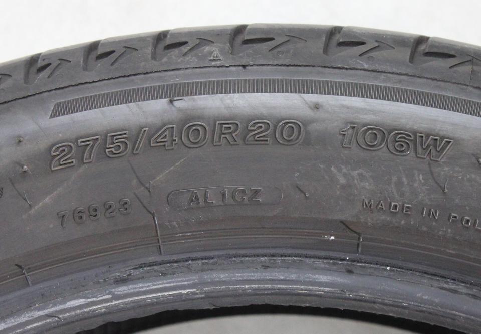 1x 275/40R20 106W BRIDGESTONE SOMMERREIFEN RUNFLAT 2022 #22EO – Bild 4