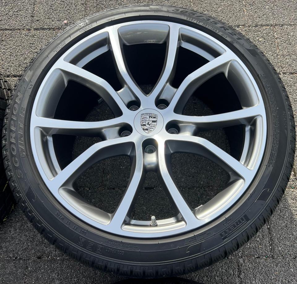 4 ORIGINAL 21" ALU WINTERRÄDER PORSCHE CAYENNE 9YA PIRELLI #23OH – Bild 6